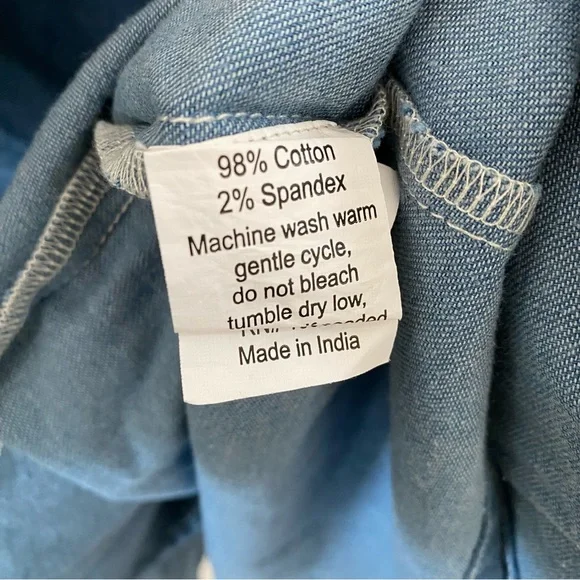 Blue Denim Mini Dress - Picture 9 of 12